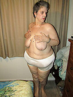 hot grandma panty stripping