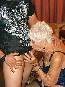 curvy old granny blowjob pics