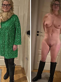 horny granny dressed undressed erotic pics
